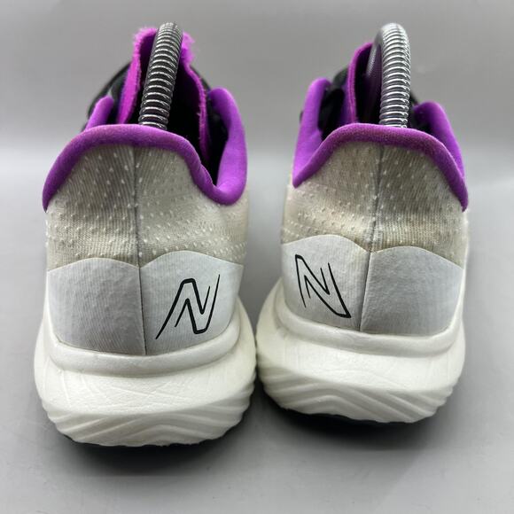 New Balance FuelCell Rebel v3 Shoes Women Size 9.5 White Purple Running Sneakers - Picture 4 of 10